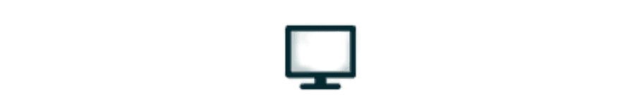 Simple computer monitor icon.